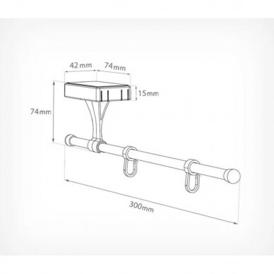 Lankstus magnetinis laikiklis iškaboms MAG-FLEX-TUBE 2