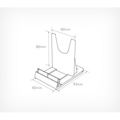 '-Reguliuojamas prekės stovelis UNI-HOLDER 6