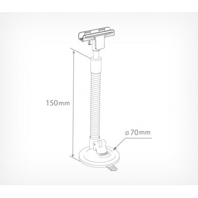 Rėmelio laikiklis SC-FLEX-T 3